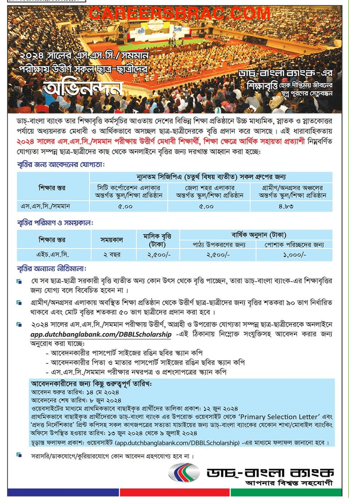 DBBL SSC Scholarship Result 2024 – Application Form Dutch Bangla Bank Scholarship