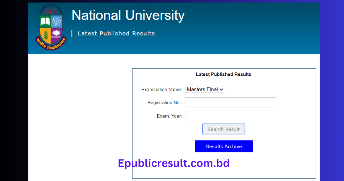 National University (NU) Degree 1st Year Result 2024