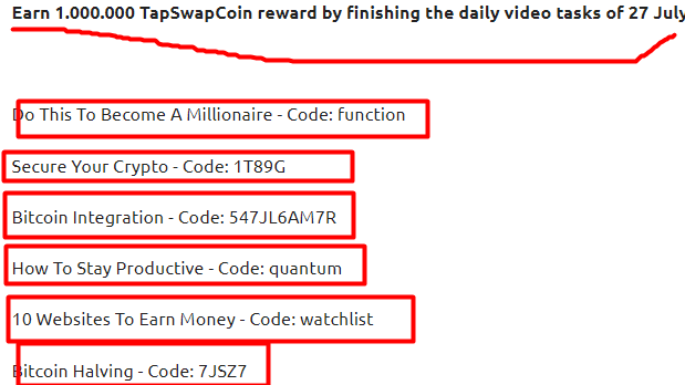 TapSwap Code 27 July 2024