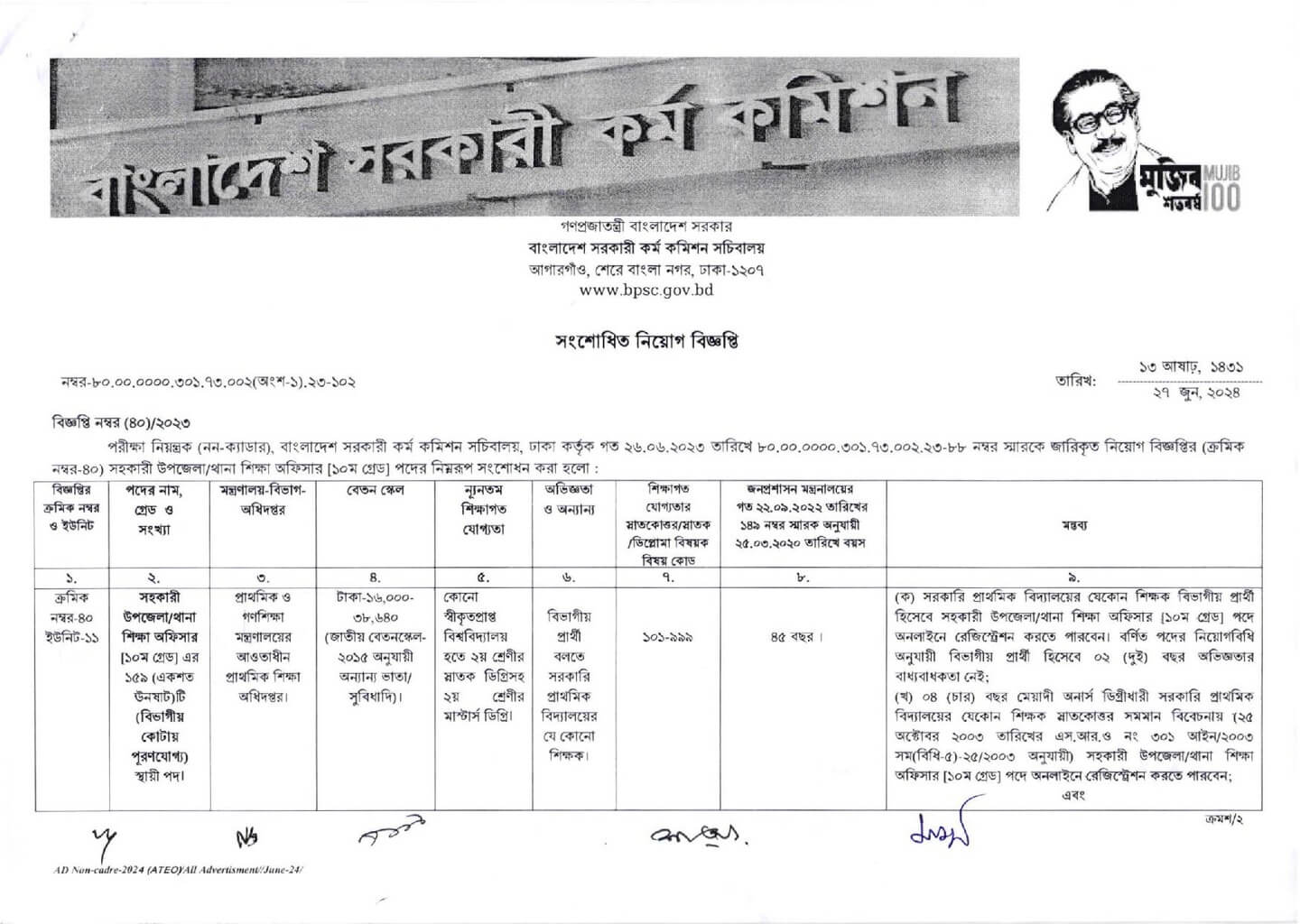 ATEO Job Circular 2024 Online Apply