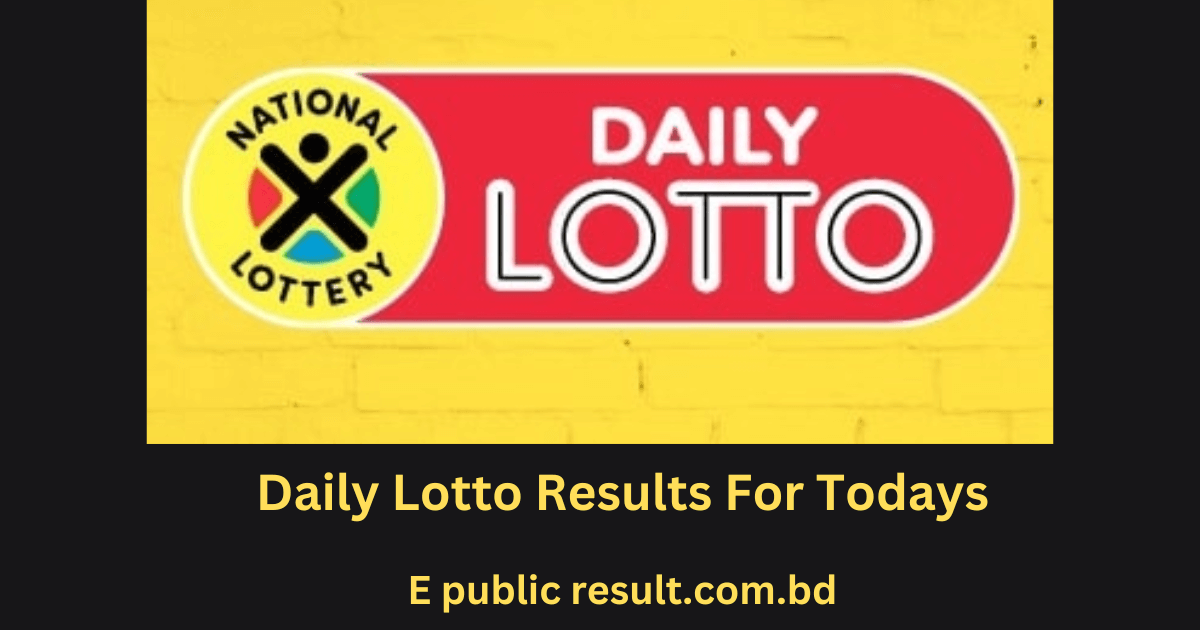 Daily Lotto Results todays 2024