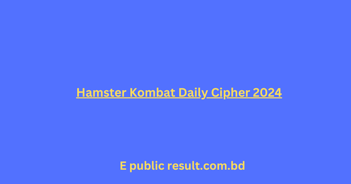 Hamster Kombat Daily Cipher 27 August 2024